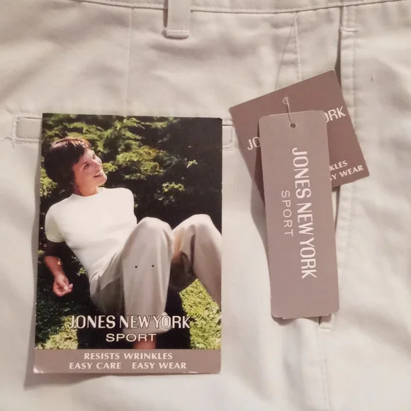 Vintage Jones New York Sport Khaki/Chino Slacks, Size 6, Y2K NWT - Picture 3 of 5